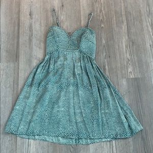 parker snakeskin babydoll mini dress XS like new